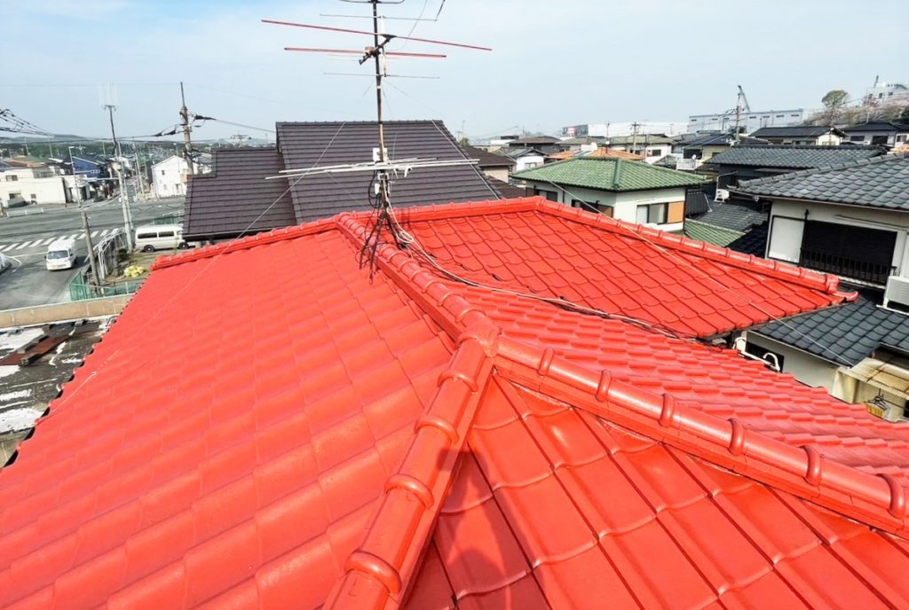 宇美町　Y様邸　屋根塗装　完工 (4)